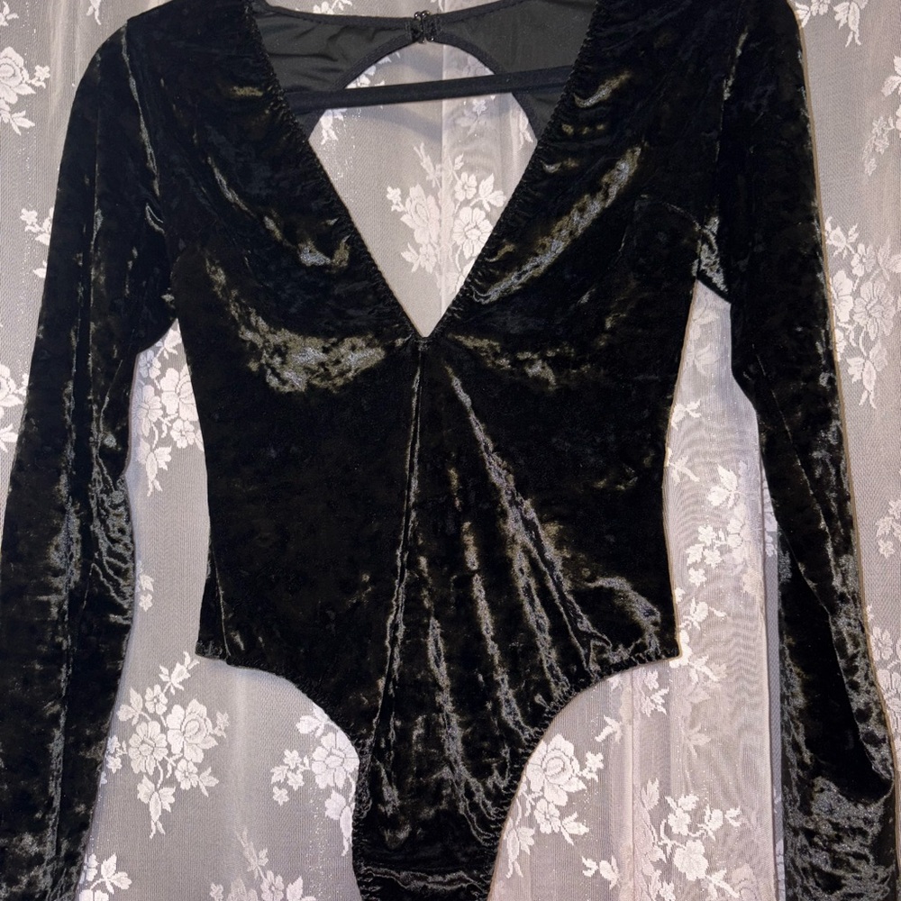 Victoria Secret Velvet Bodysuit